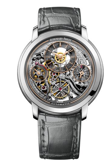 Review Best Audemars Piguet JULES AUDEMARS TOURBILLON OPENWORKED watch 26143PT.OO.D005CR.01